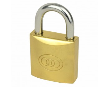 25mm Tri-Circle Brass Padlock